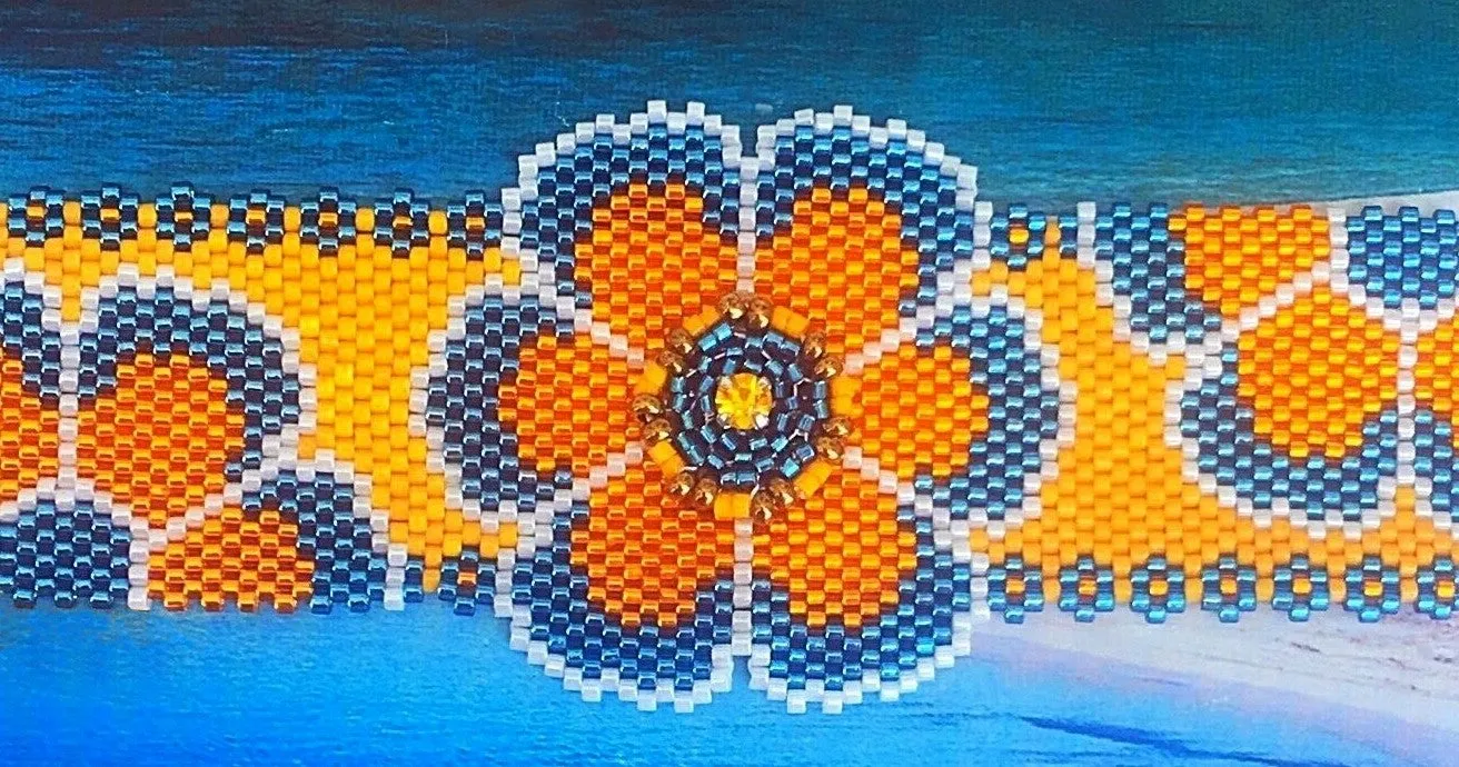 Pattern - Bracelet FLEUR JAUNE