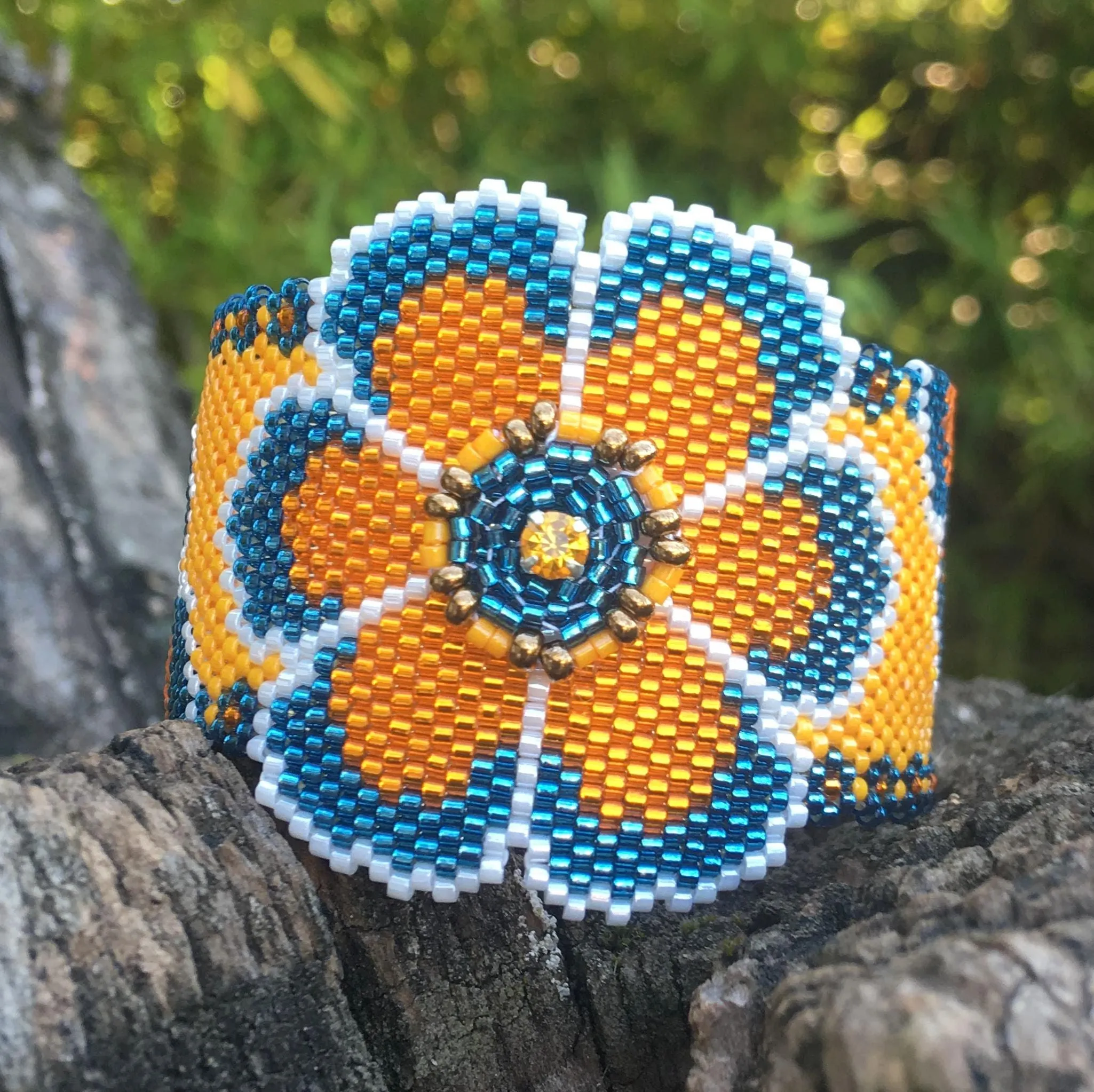 Pattern - Bracelet FLEUR JAUNE