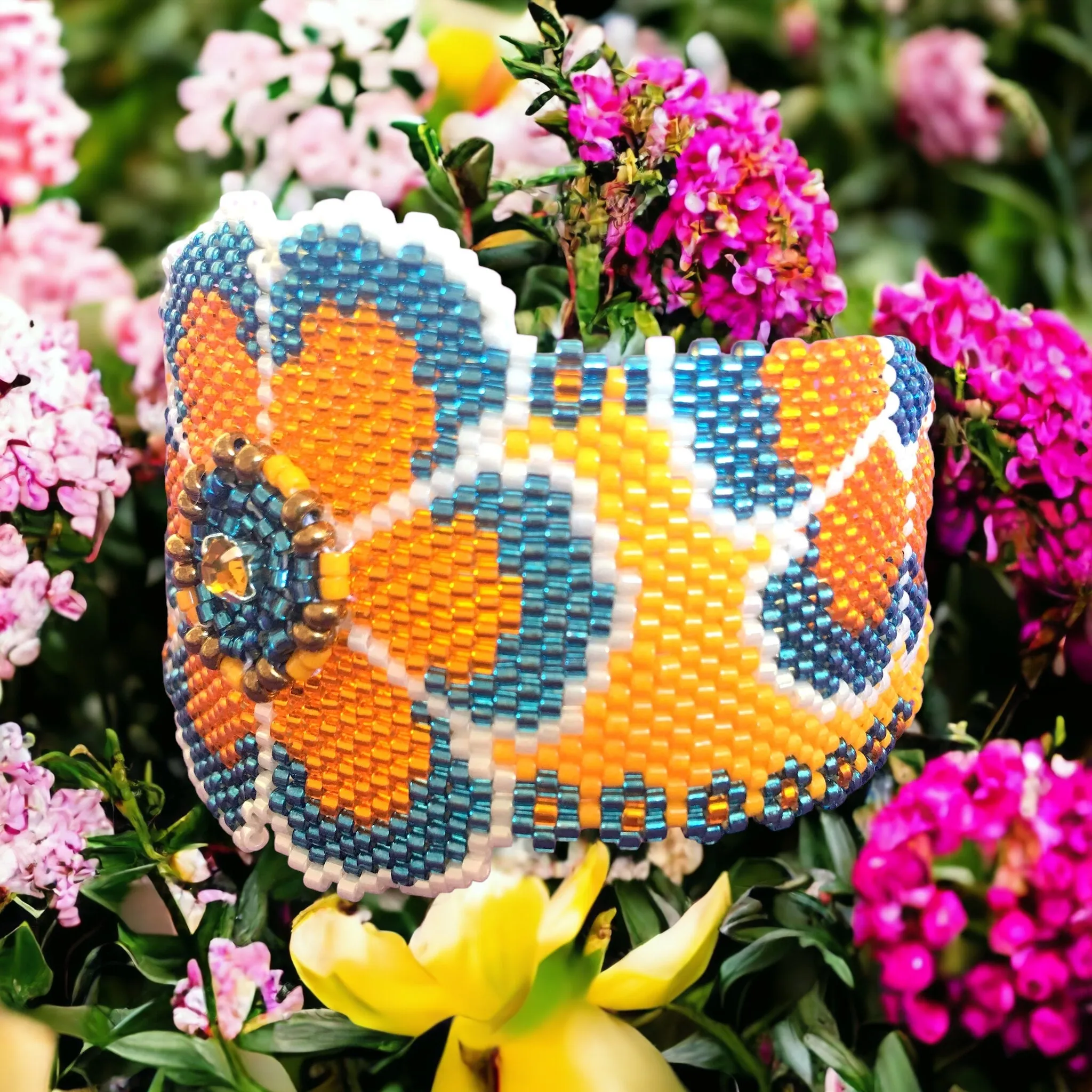 Pattern - Bracelet FLEUR JAUNE