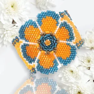 Pattern - Bracelet FLEUR JAUNE