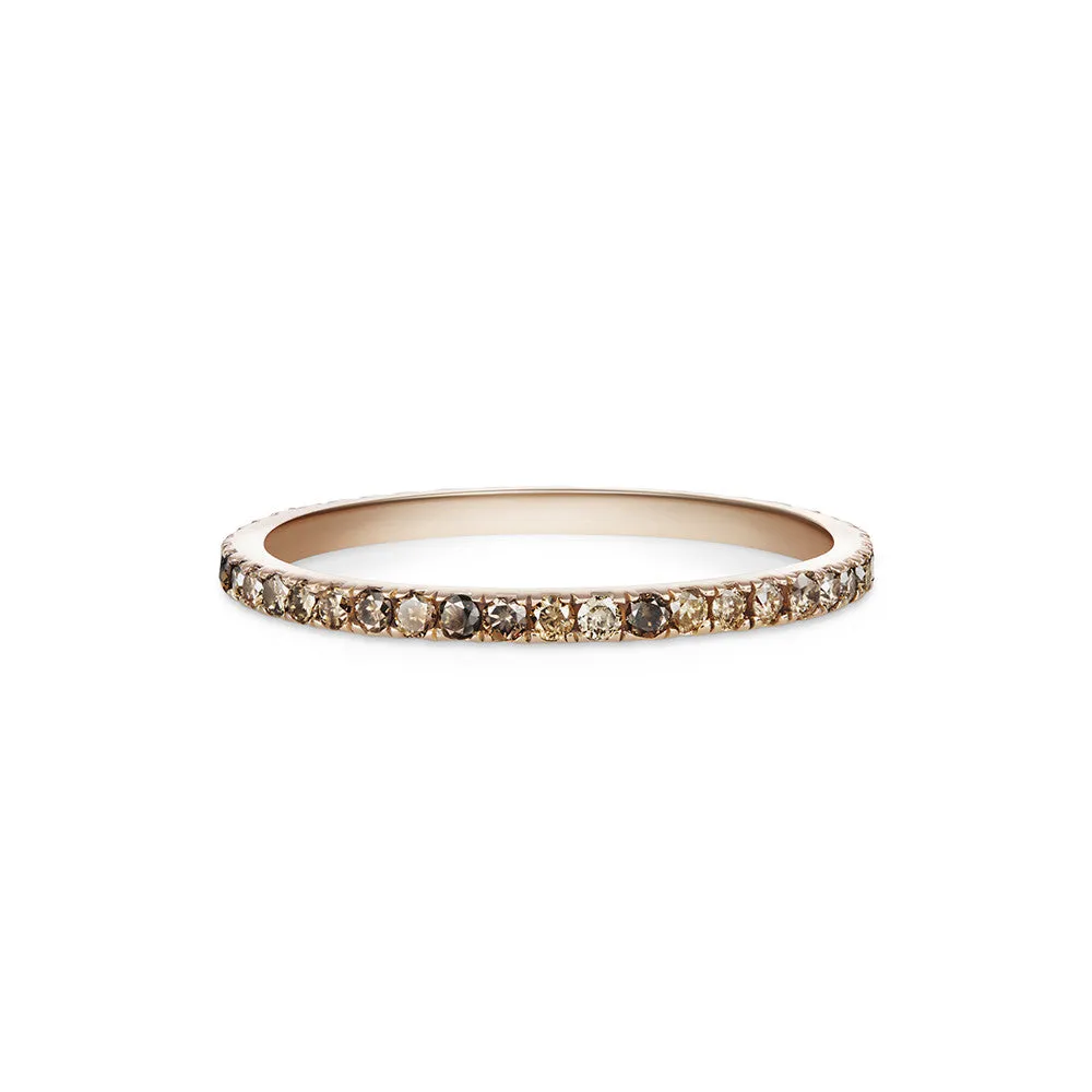 Pavé Eternity Band | Champagne Diamonds