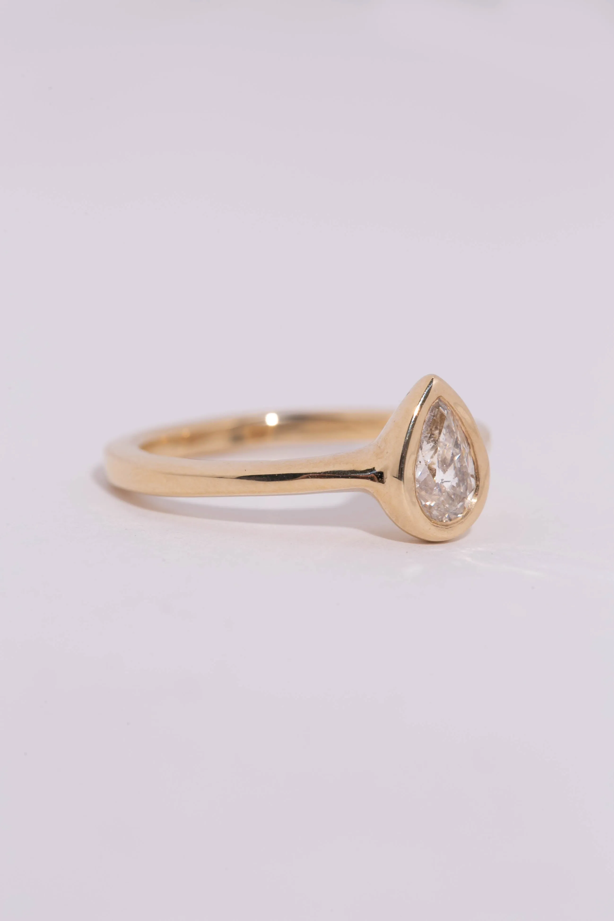 Pear Diamond Solitaire