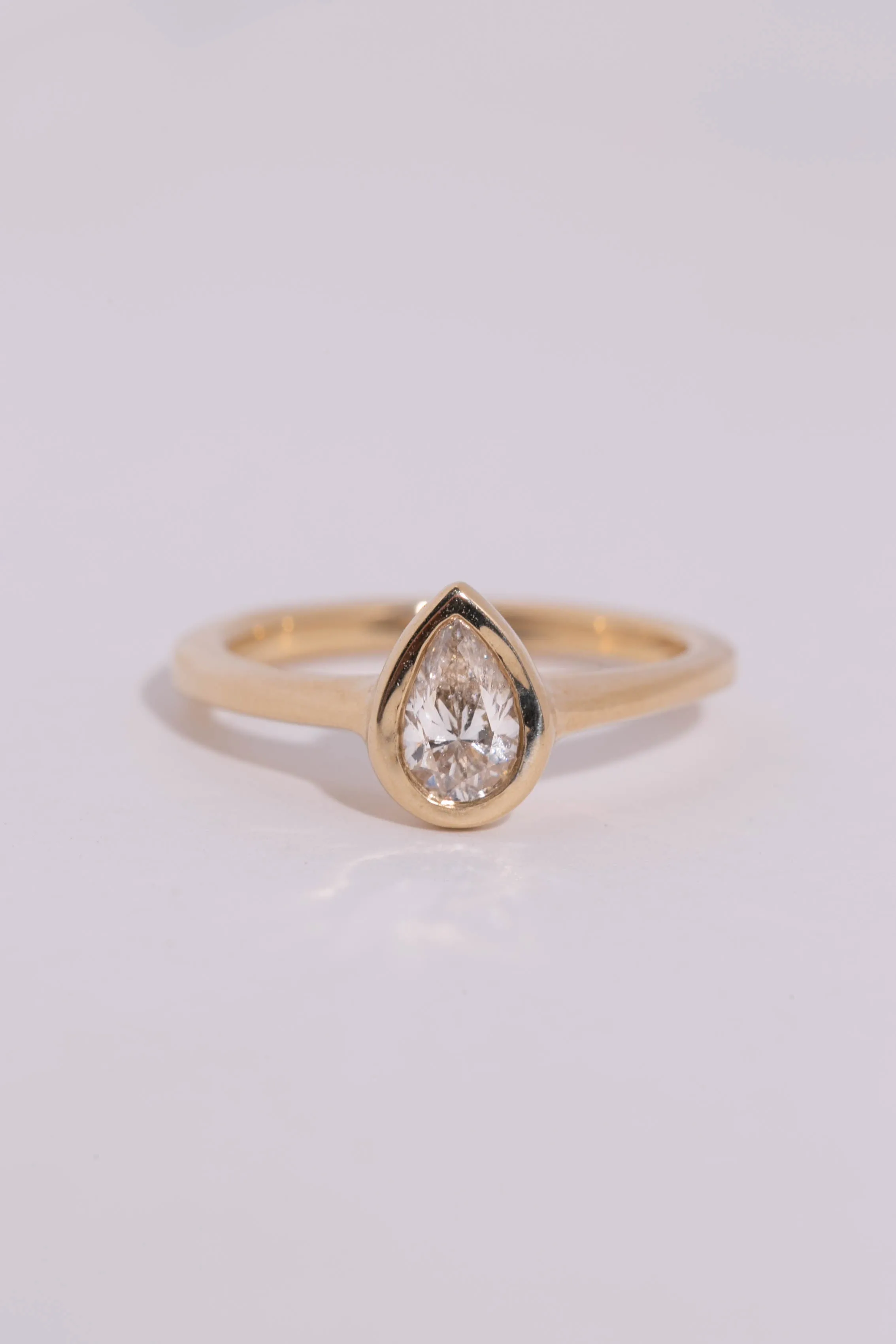 Pear Diamond Solitaire