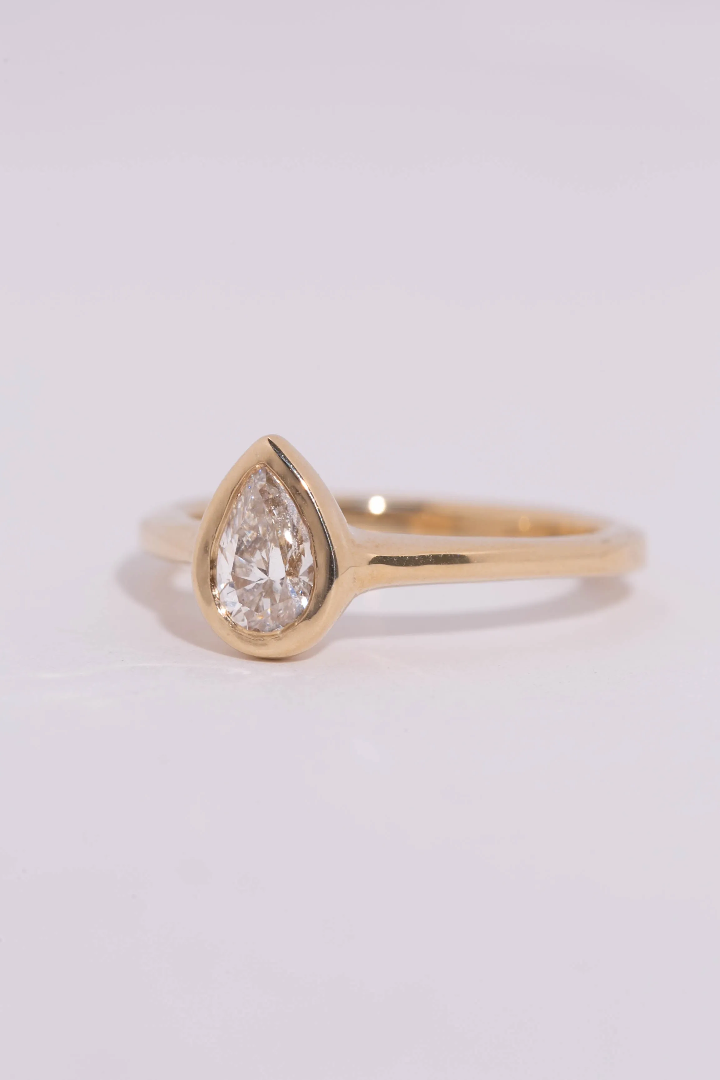 Pear Diamond Solitaire