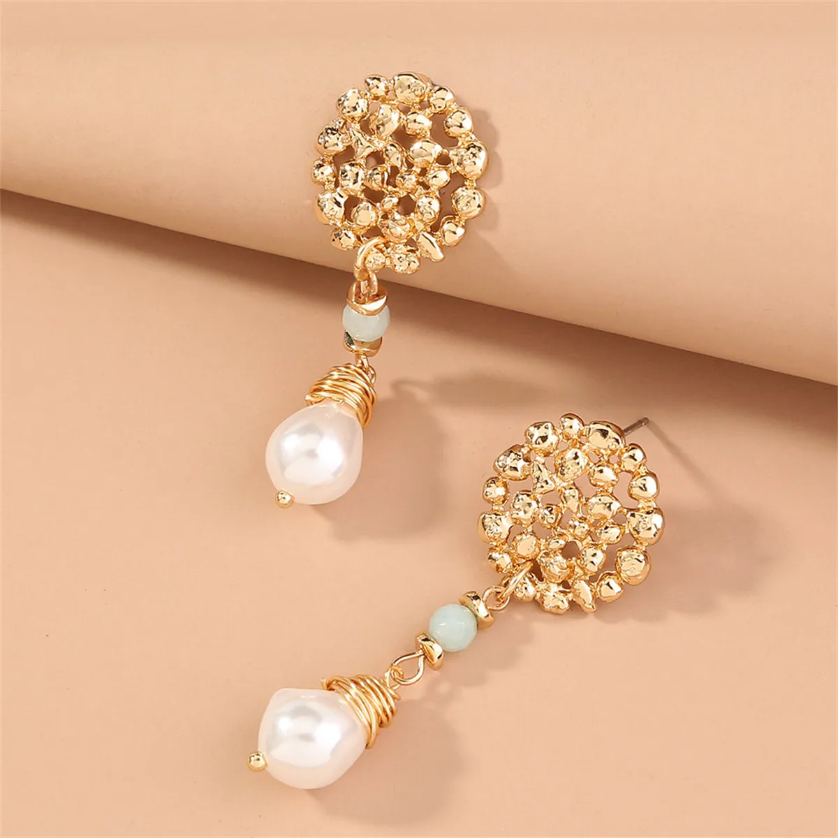 Pearl & 18K Gold-Plated Botany Drop Earrings