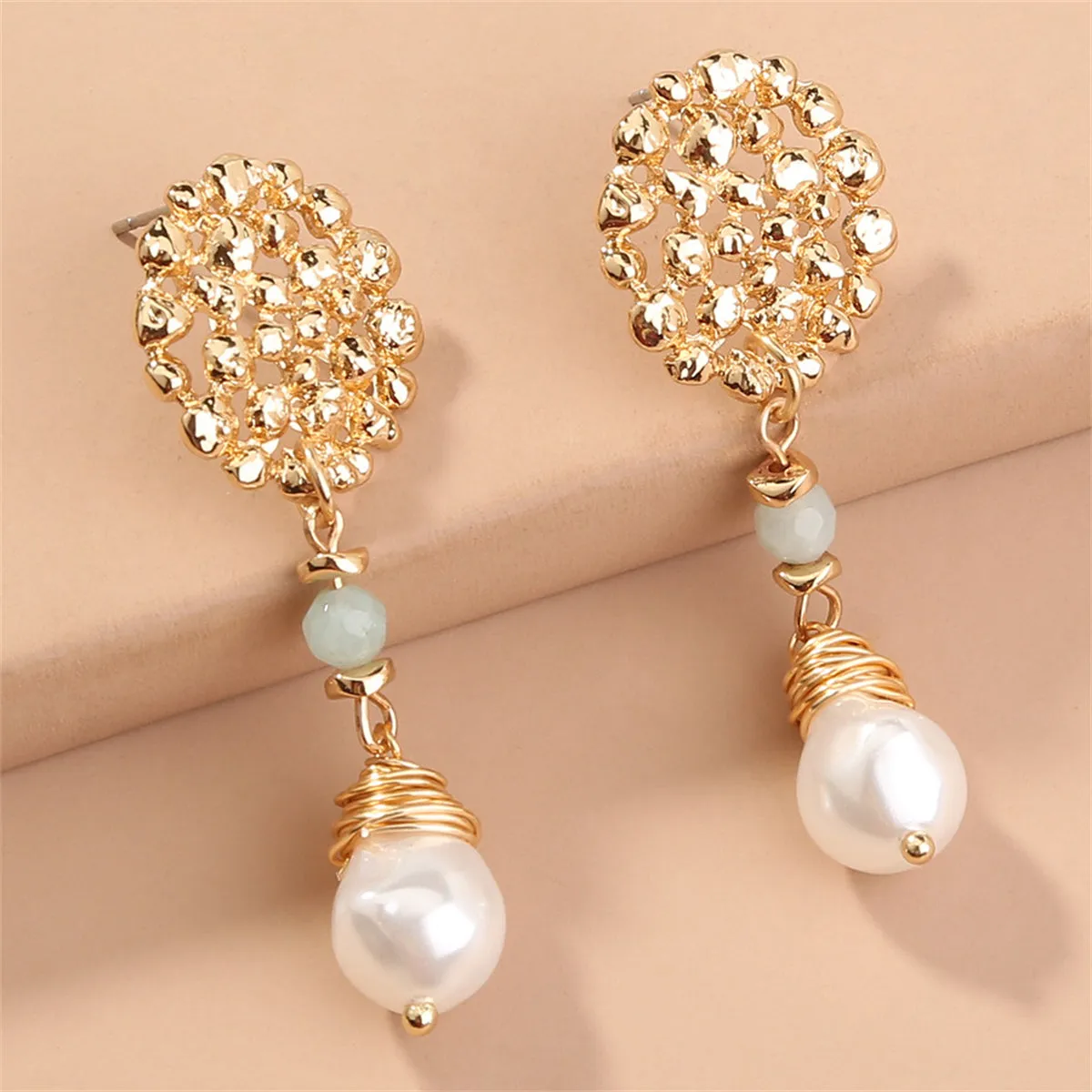 Pearl & 18K Gold-Plated Botany Drop Earrings