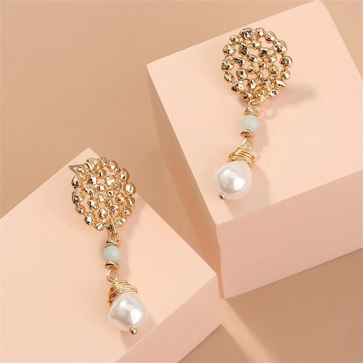 Pearl & 18K Gold-Plated Botany Drop Earrings