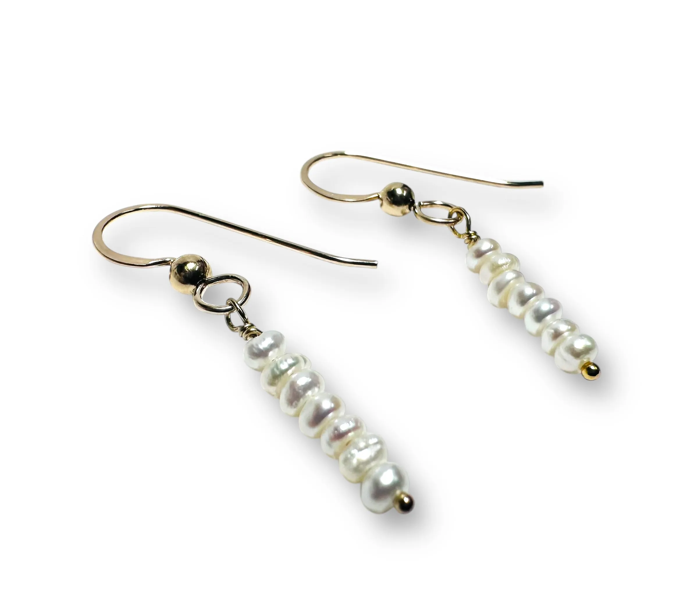 Pearl Bar Earrings*