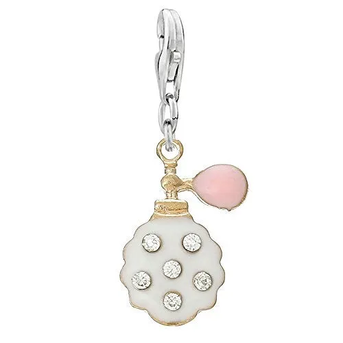 Perfume Bottle for European Charm Jewelry w/ Lobster Clasp