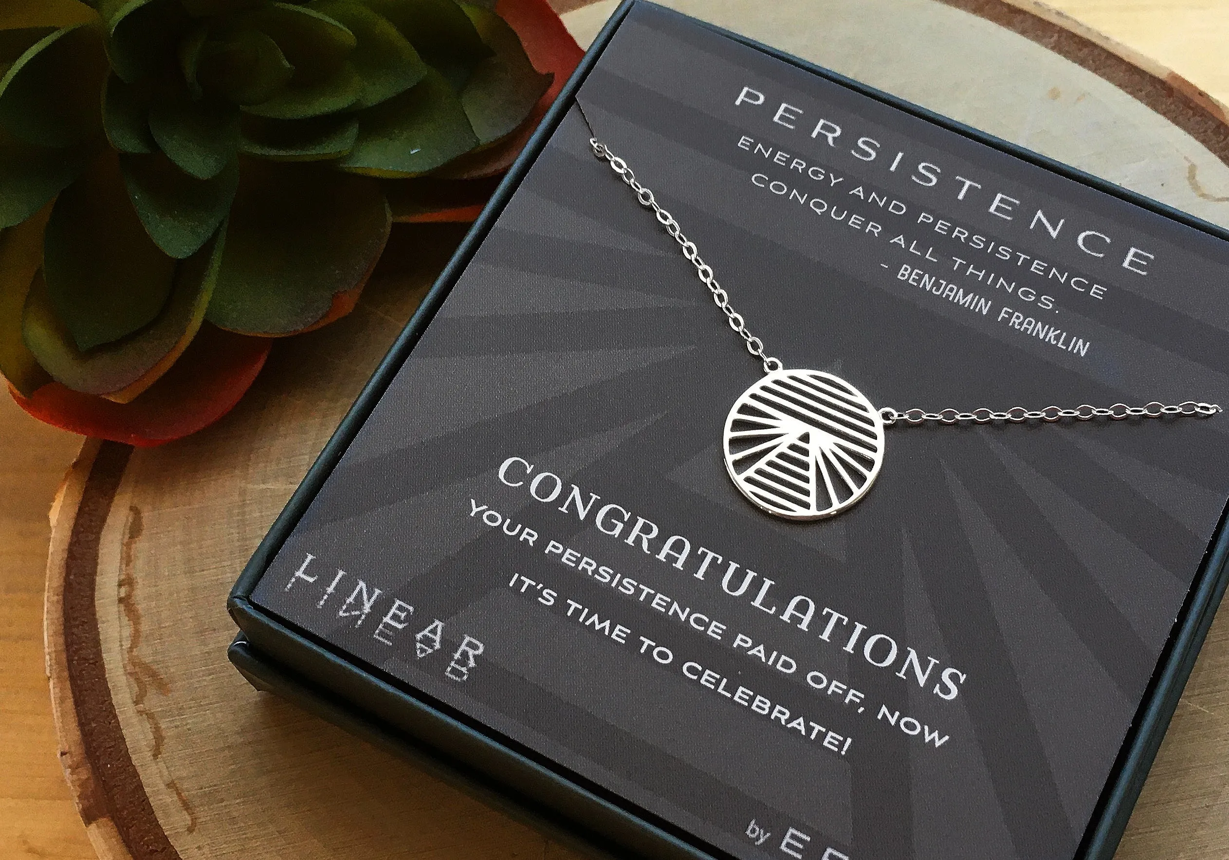 persistence 18mm necklace • congratulations