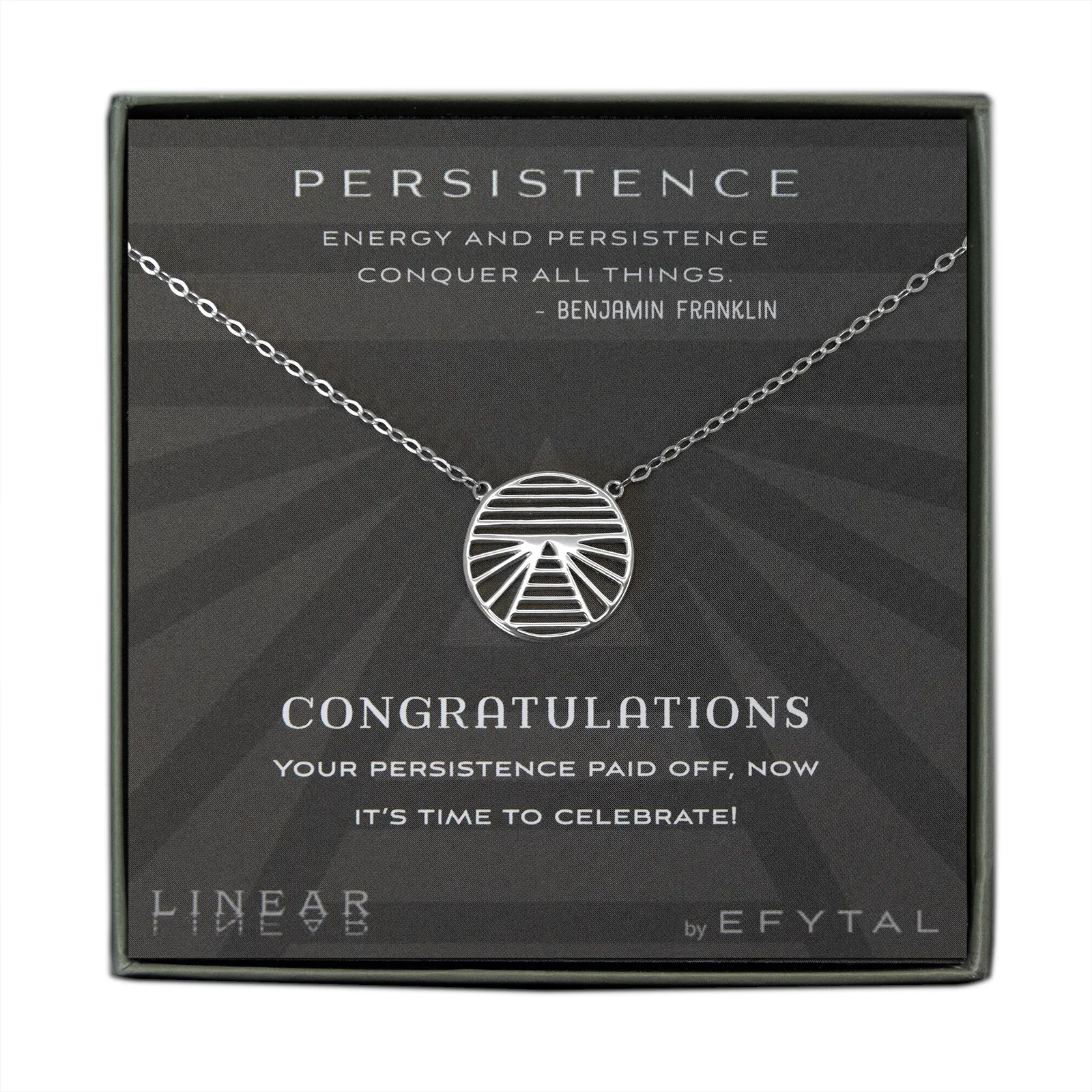 persistence 18mm necklace • congratulations
