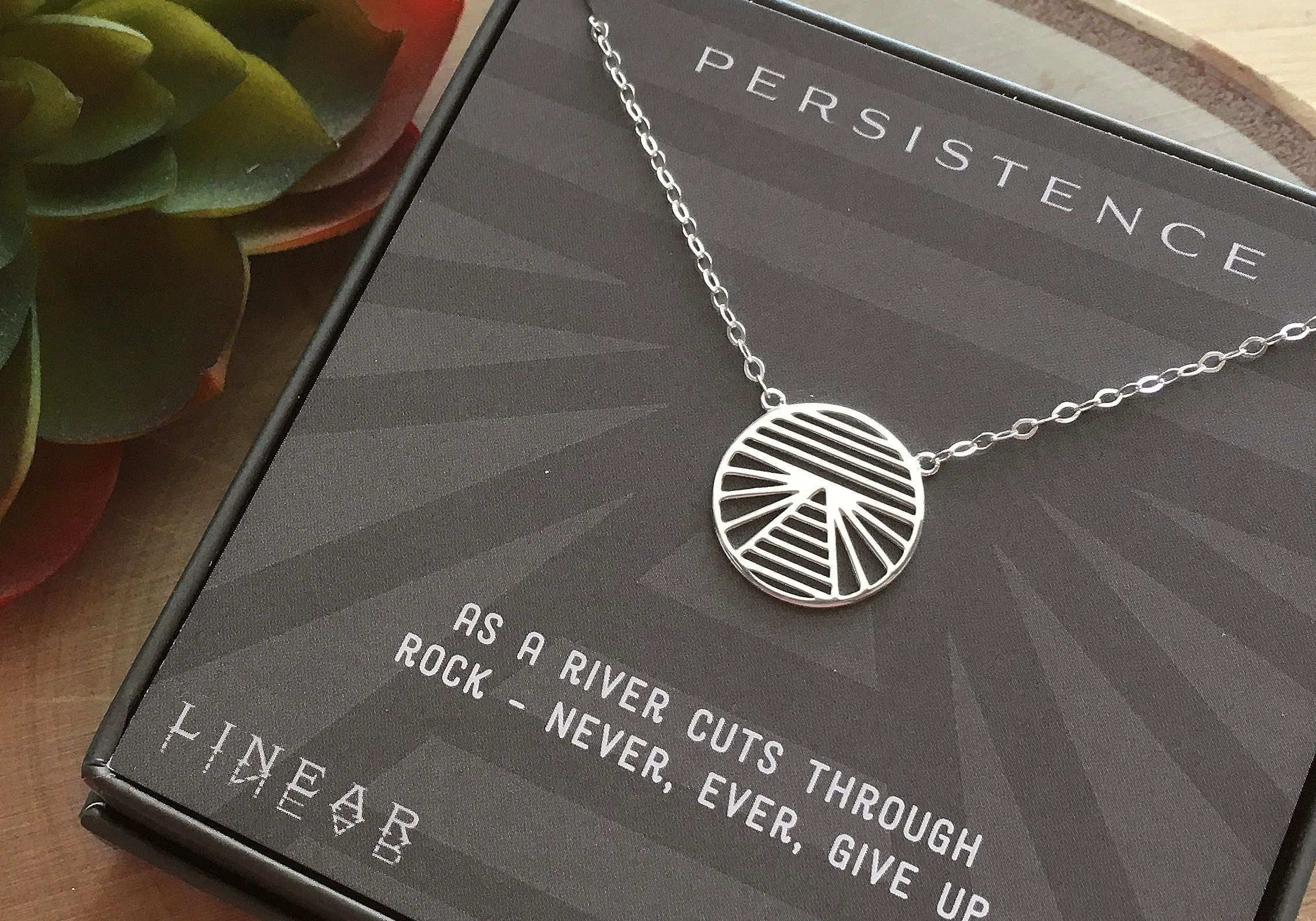 persistence 18mm necklace • never give up