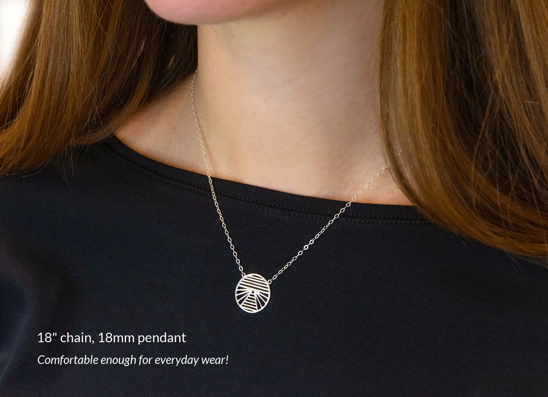 persistence 18mm necklace • rise up