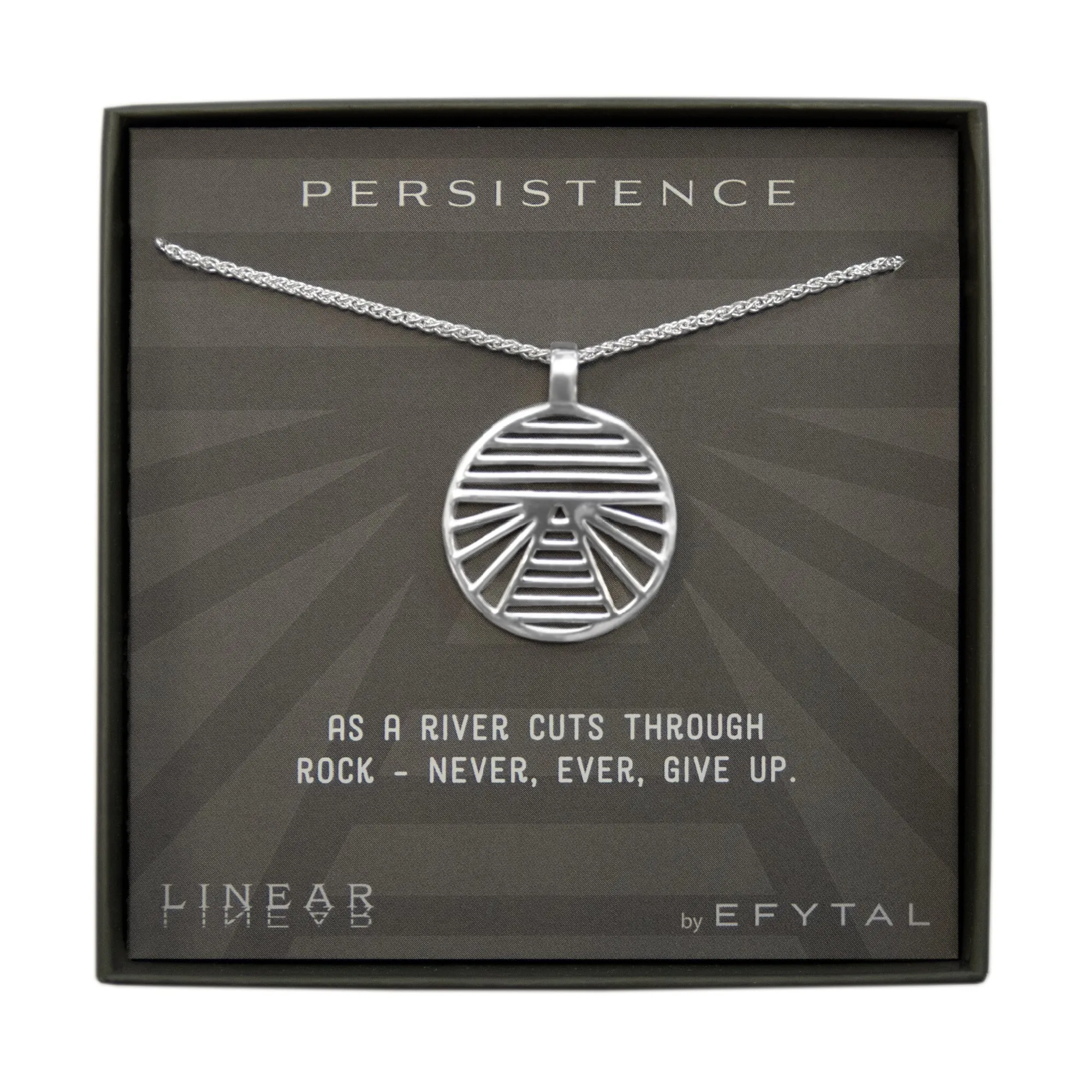 persistence 25mm necklace • never give up