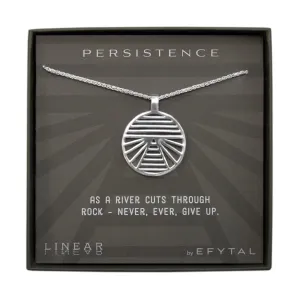 persistence 25mm necklace • never give up