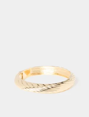 Petunia Panel Cuff Bangle