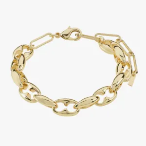 Pilgrim Pace Gold Chunky Link Bracelet