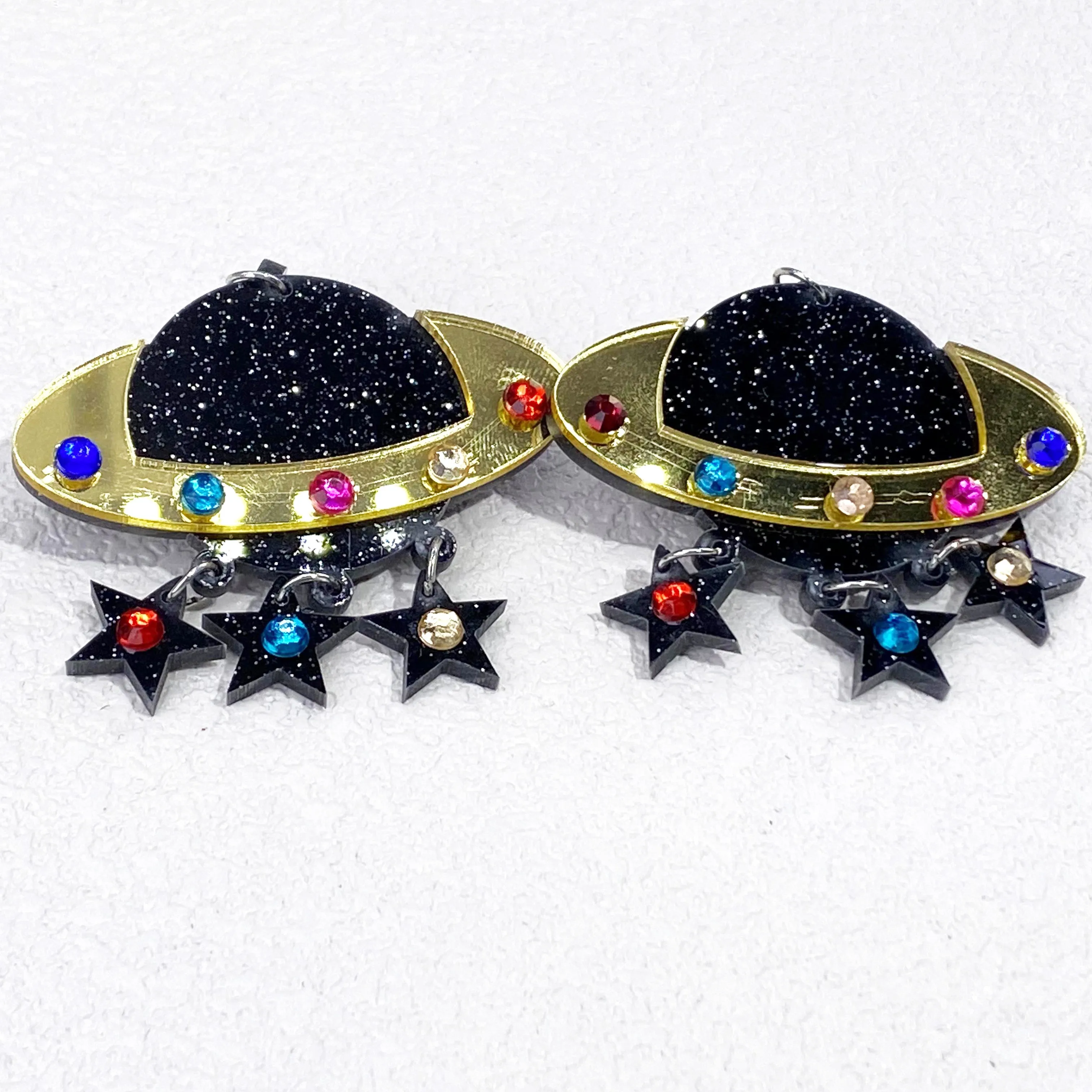 Planet Travel Acrylic Costume Jewellery