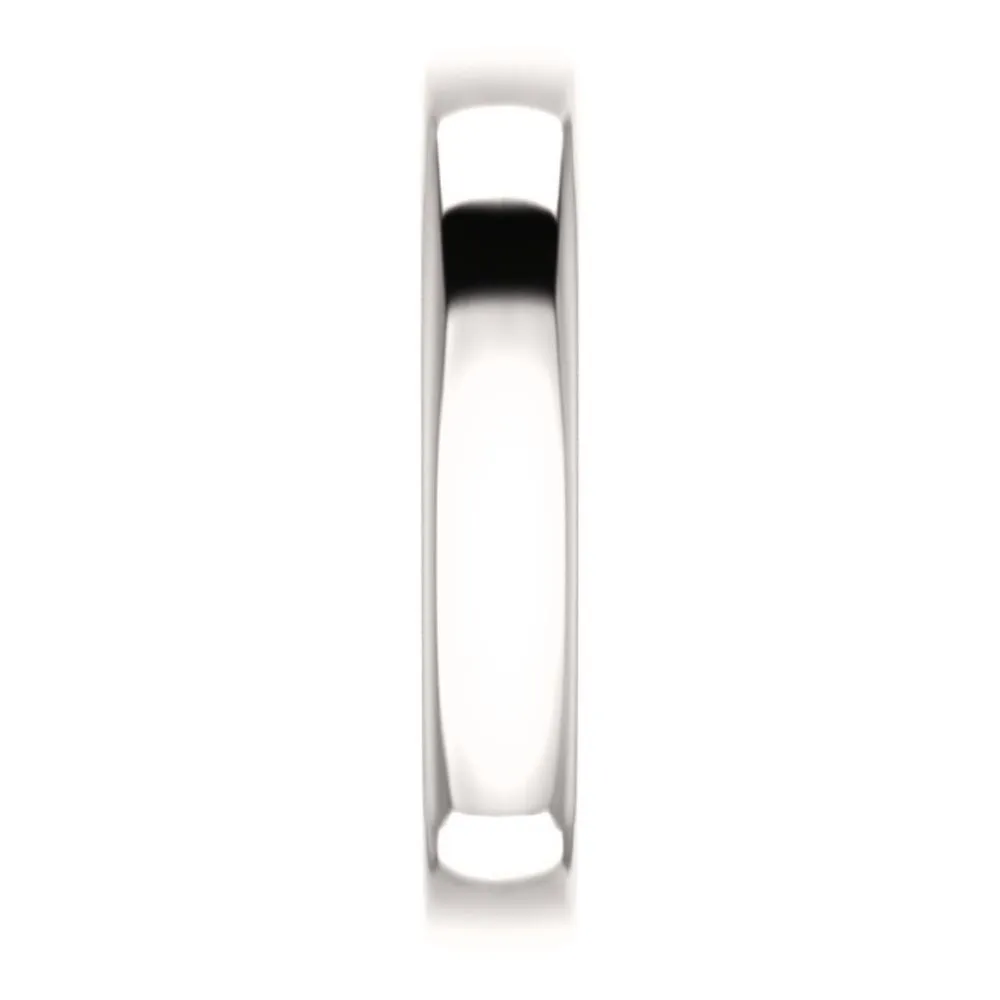 Platinum Band for Square Shank Solitaire Mounting, Size 7