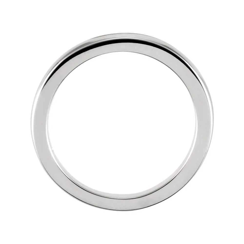 Platinum Solstice Solitaire® Tapered Bombé Band, Size 6
