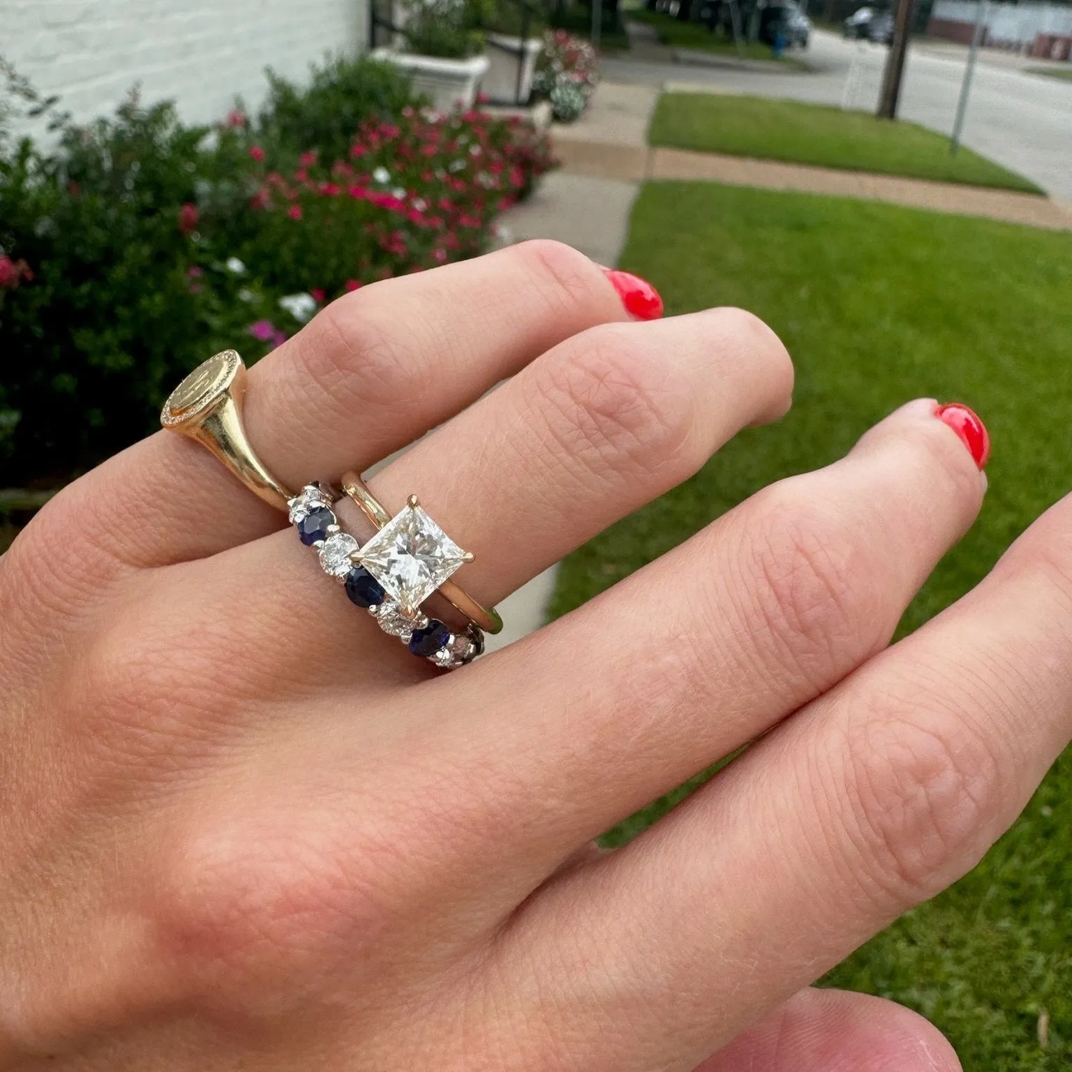Princess Cut Solitaire