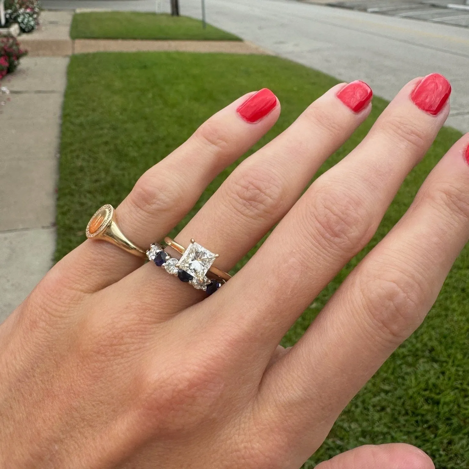Princess Cut Solitaire