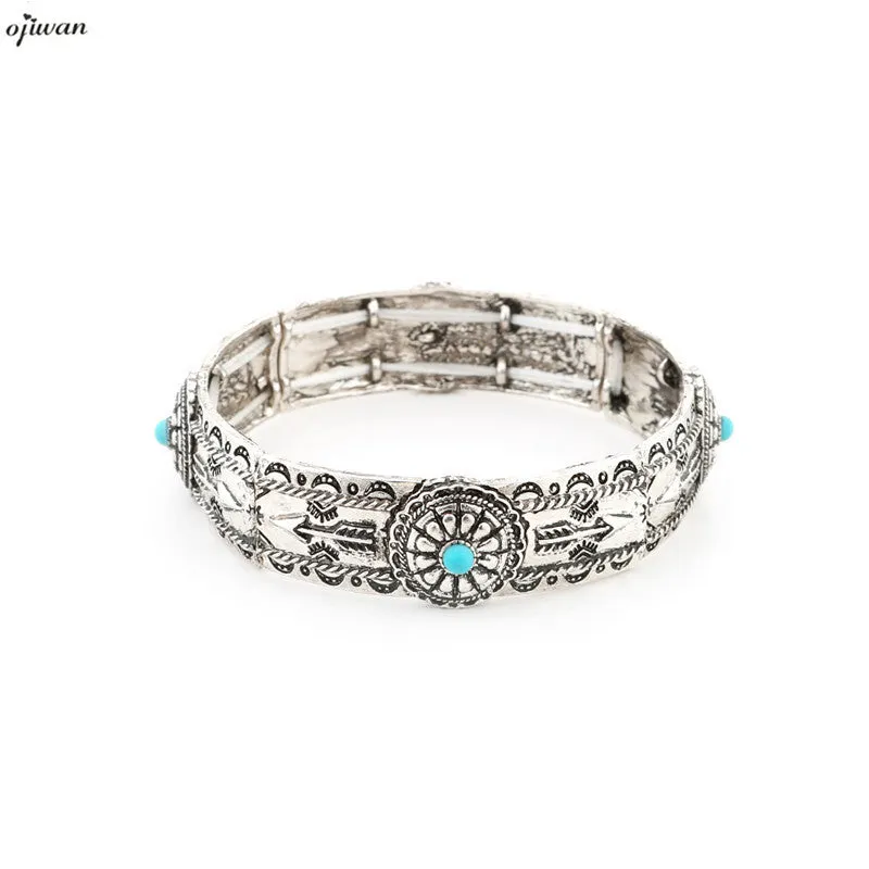 Pulseiras Hippie Boho Arrow Bracelet Manchette Indian Native American Jewelry Navajo Bangles Online Vintage Gypsy Bracelet