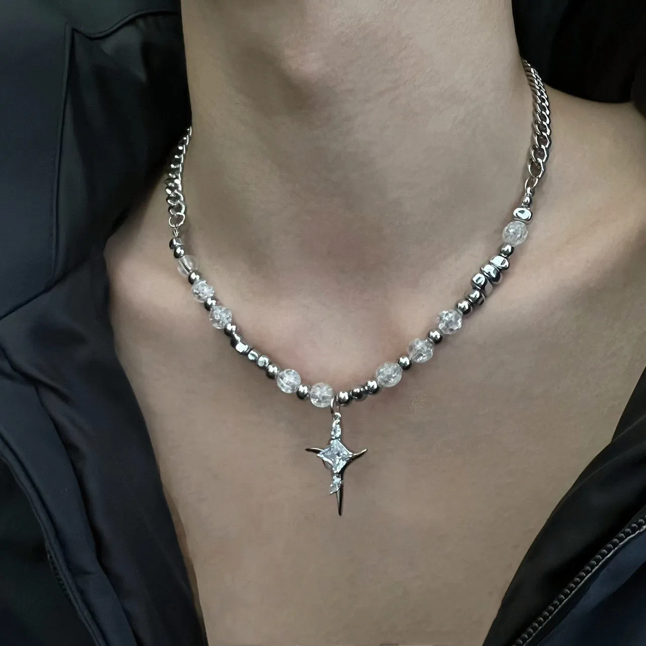 "Crystal Silver" Pendant