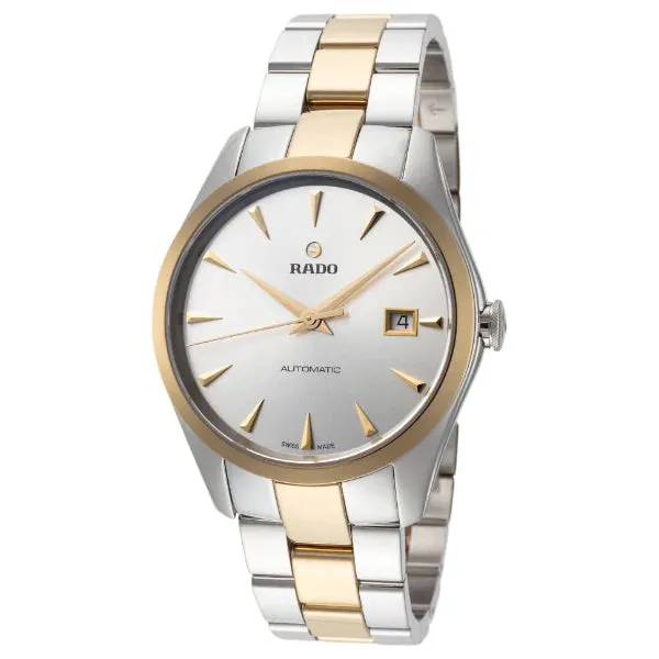 Rado Hyperchrome Two-tone Ceramic Strap White Dial Automatic Unisex Watch- R32979112