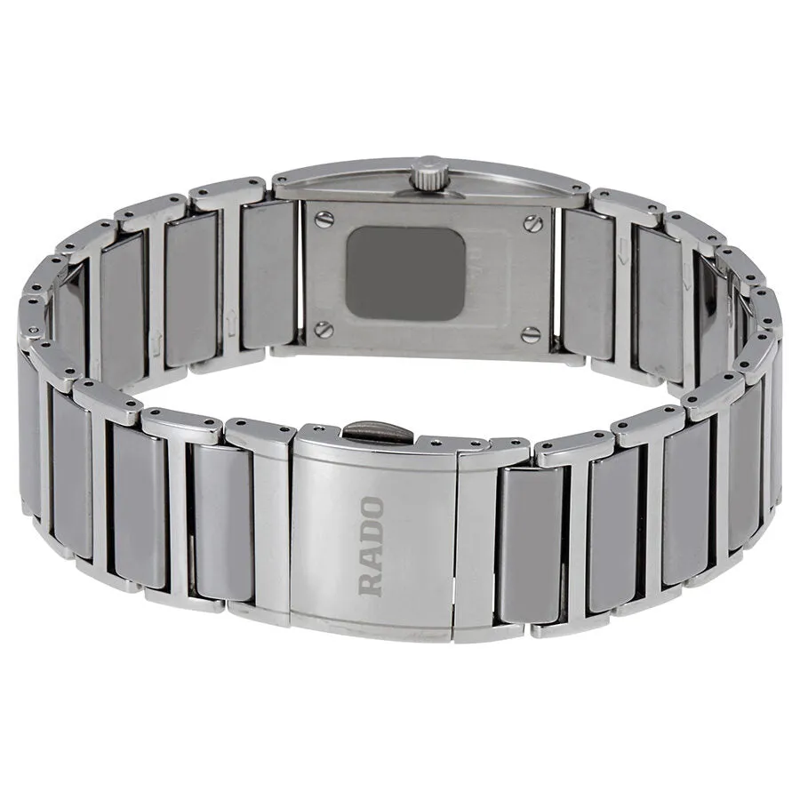 Rado Integral Quartz Black Dial Stainless Steel And Black Ceramic Ladies Watch R20759759