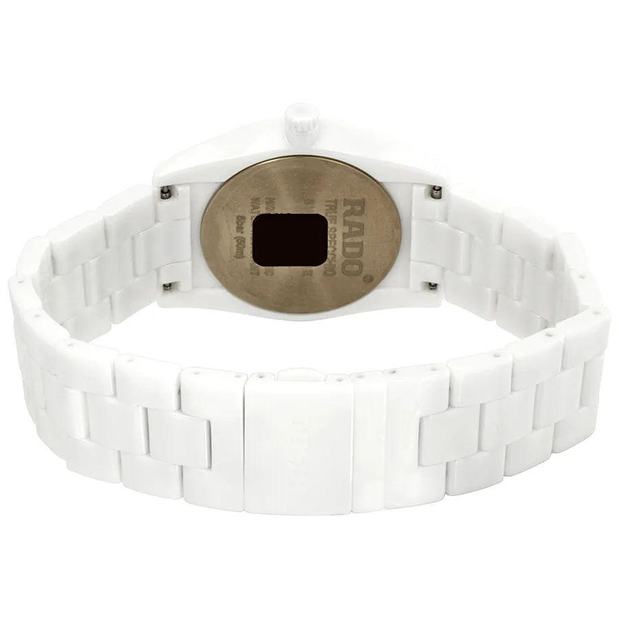 Rado True Specchio Silver Dial White Ceramic 37 mm Watch R27082012