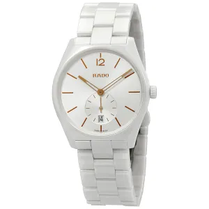 Rado True Specchio Silver Dial White Ceramic 37 mm Watch R27082012