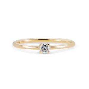 Ready to Ship - Round Diamond Stacking Ring (Size 9.25)