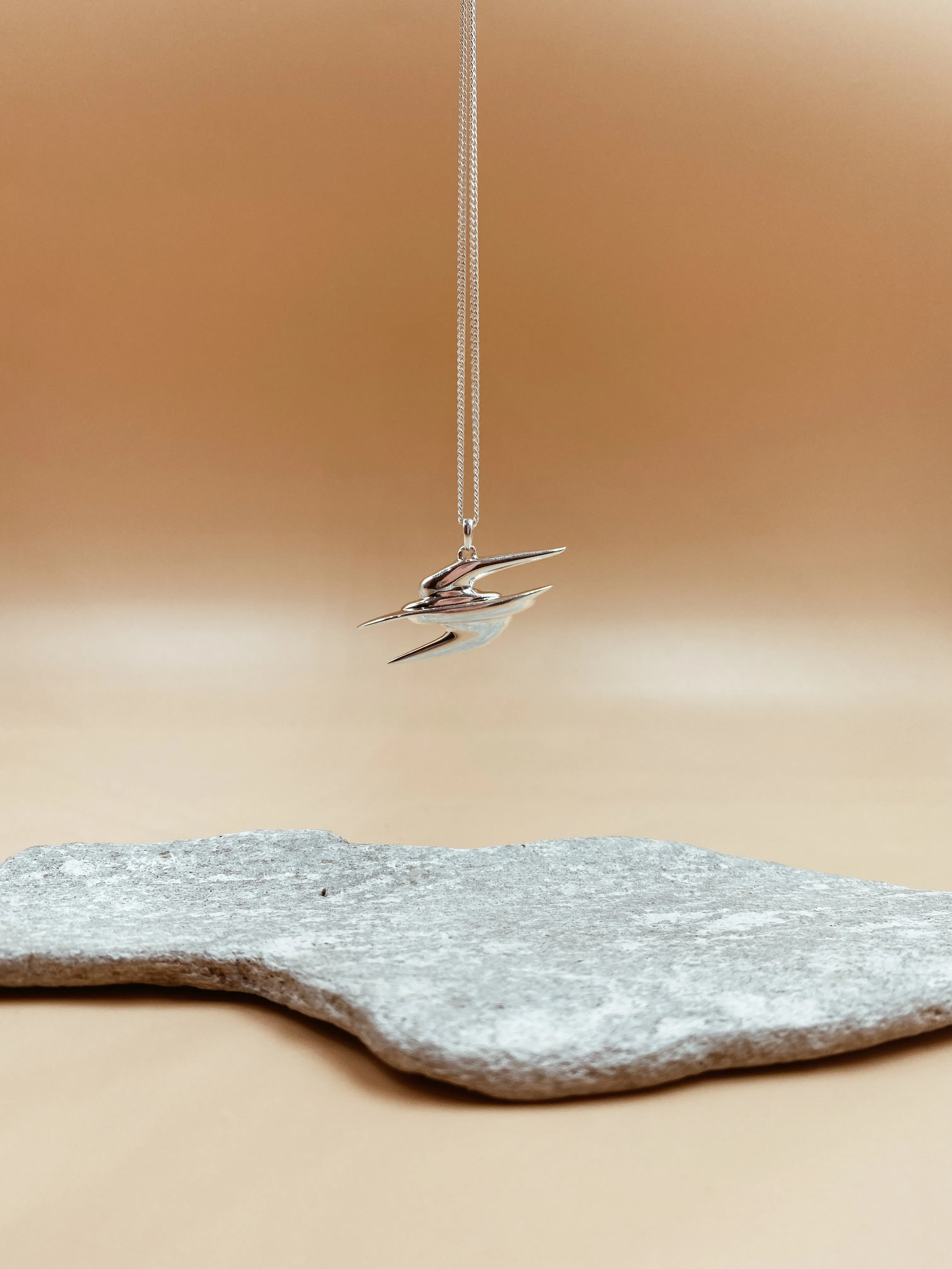 Renewal Pendant Necklace In Silver Tone