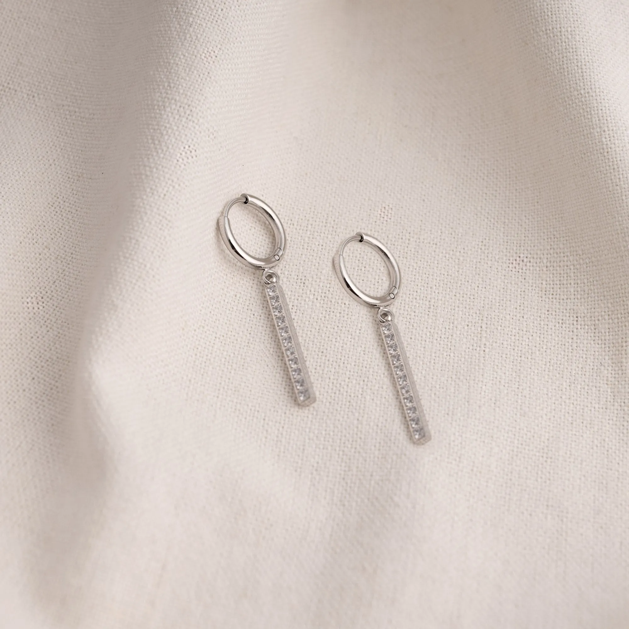 Rhinestone Rail Earrings