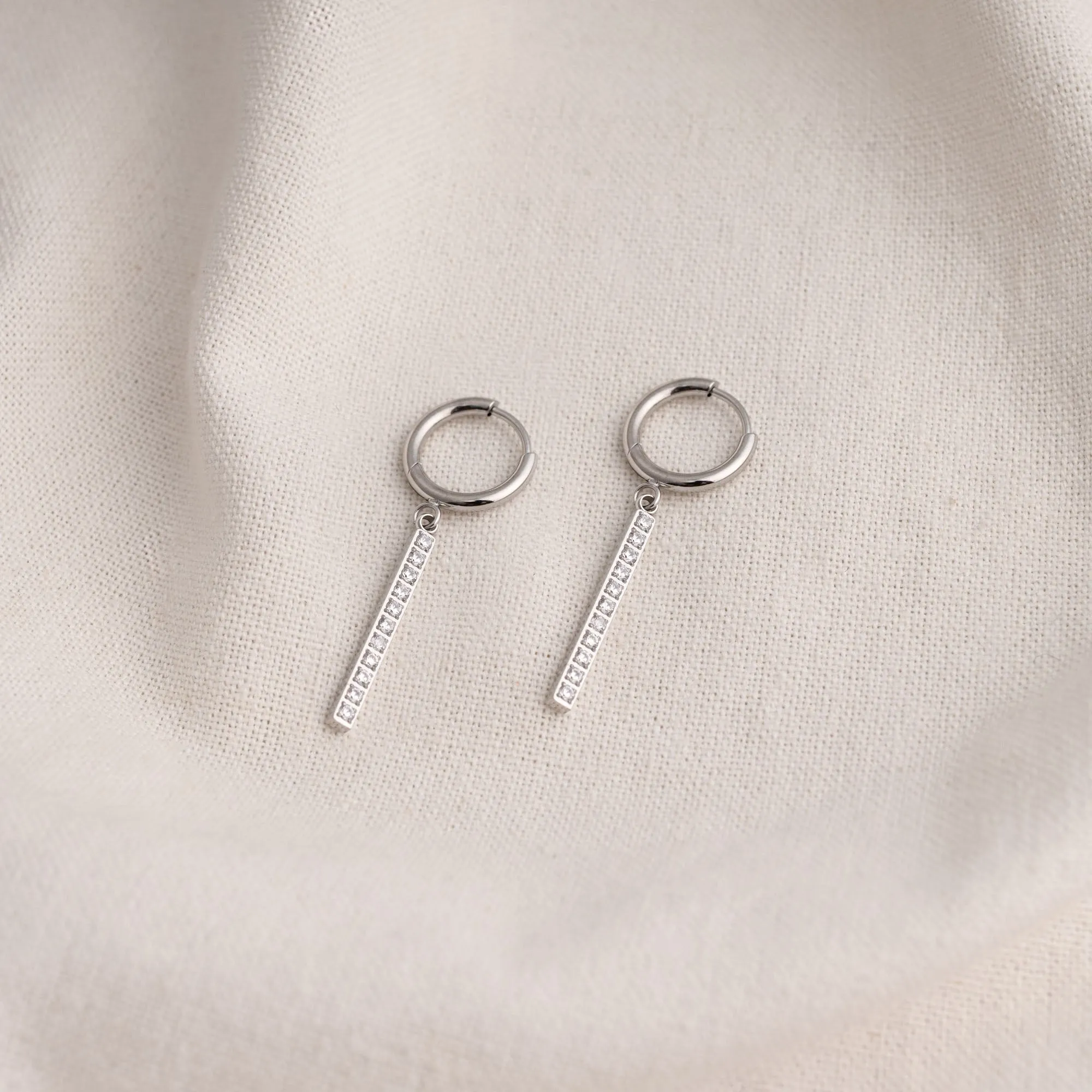 Rhinestone Rail Earrings