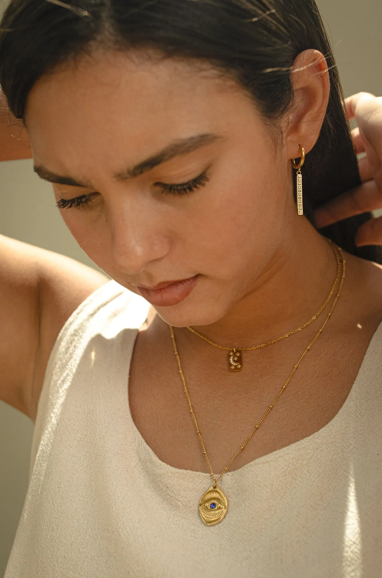 Rhinestone Rail Earrings
