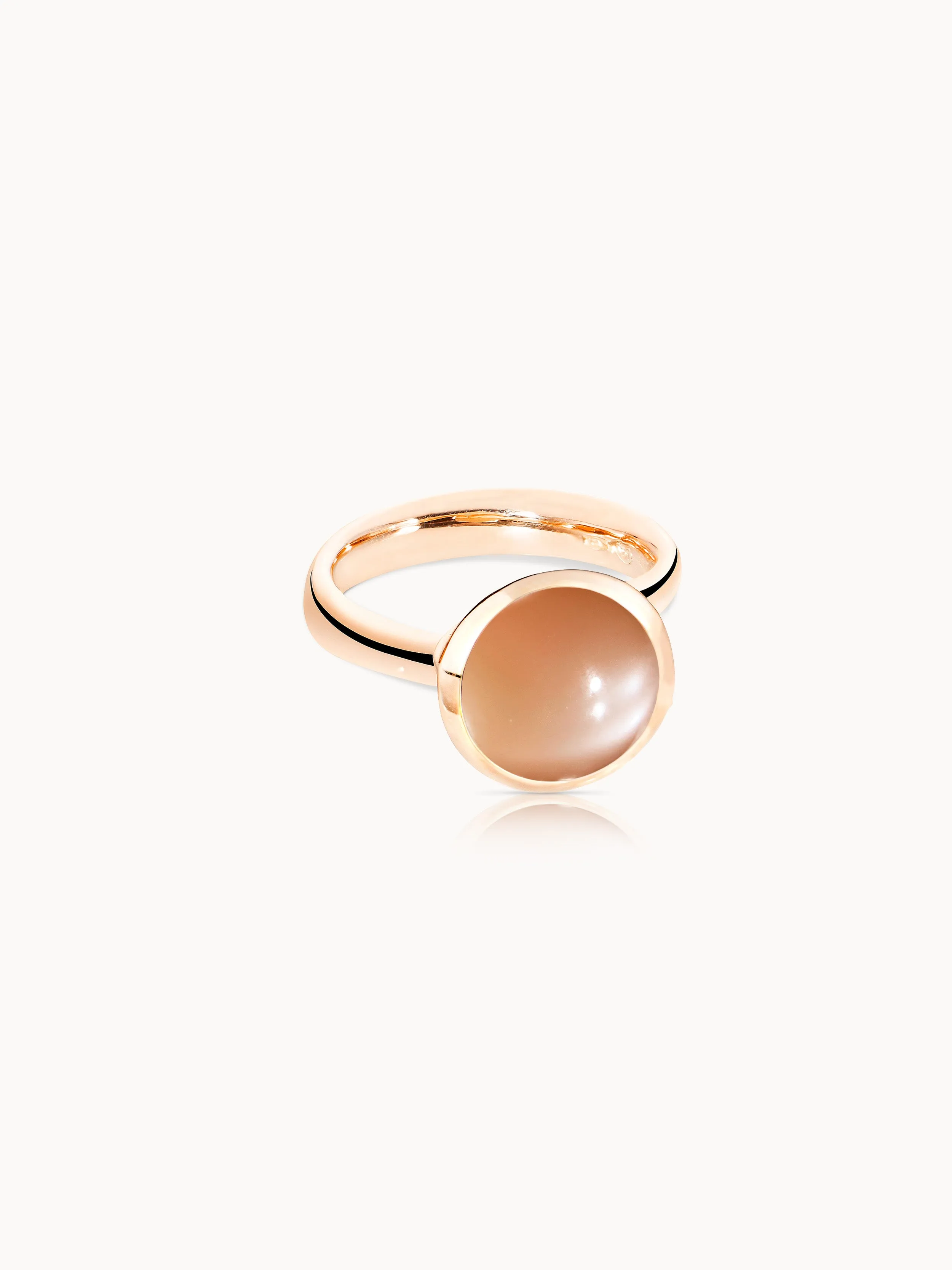 Ring BOUTON large Moonstone brown brown Moonstone
