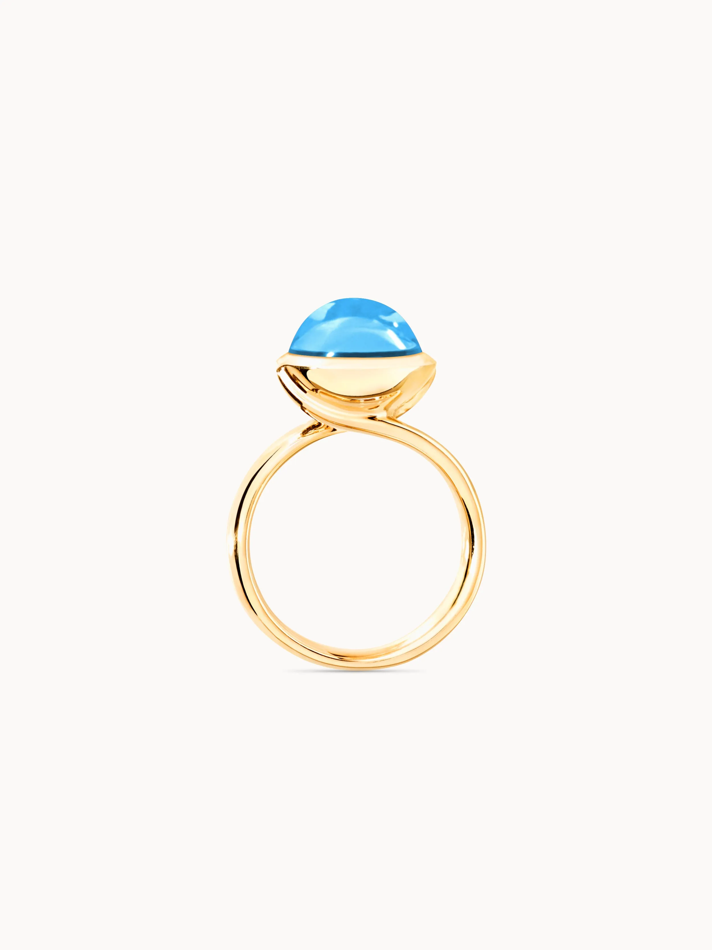 Ring BOUTON large Swiss Topaz Swiss Topaz