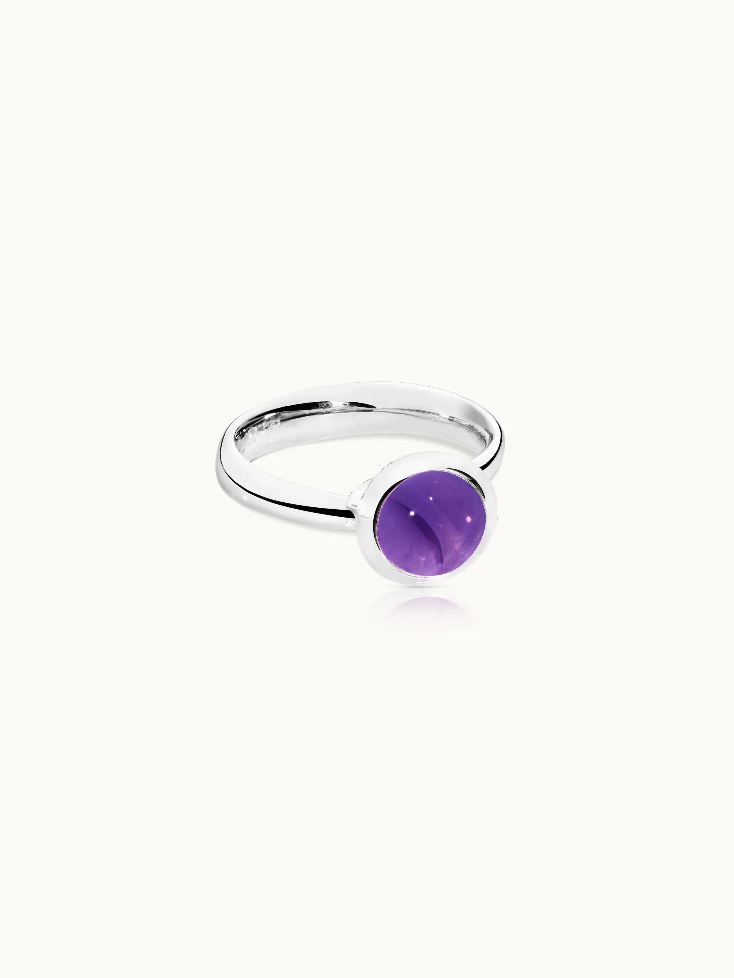Ring BOUTON small Amethyst Amethyst