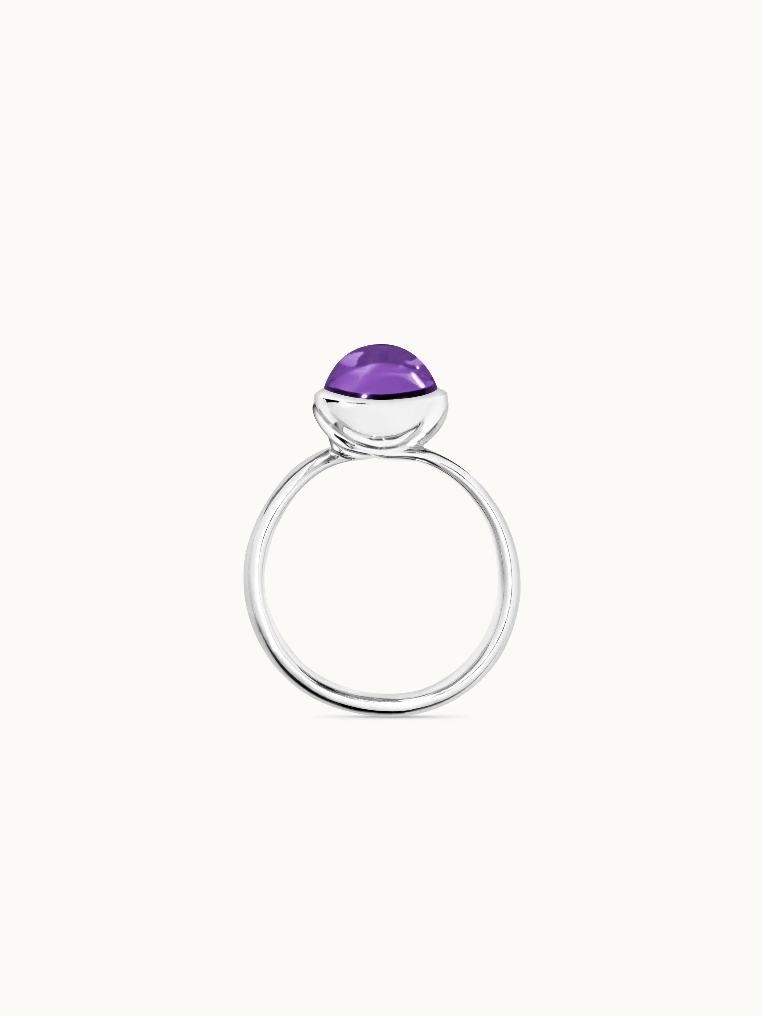 Ring BOUTON small Amethyst Amethyst