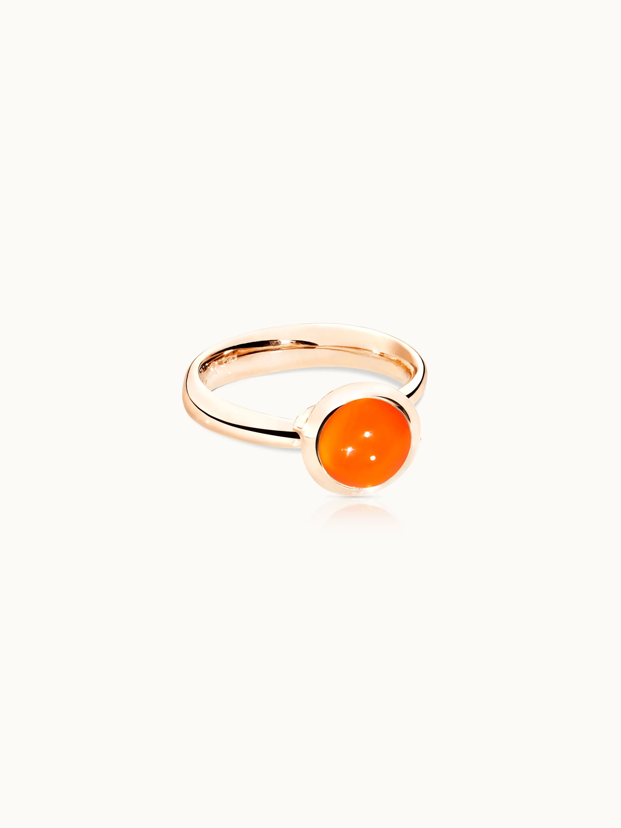 Ring BOUTON small Carnelian Carnelian