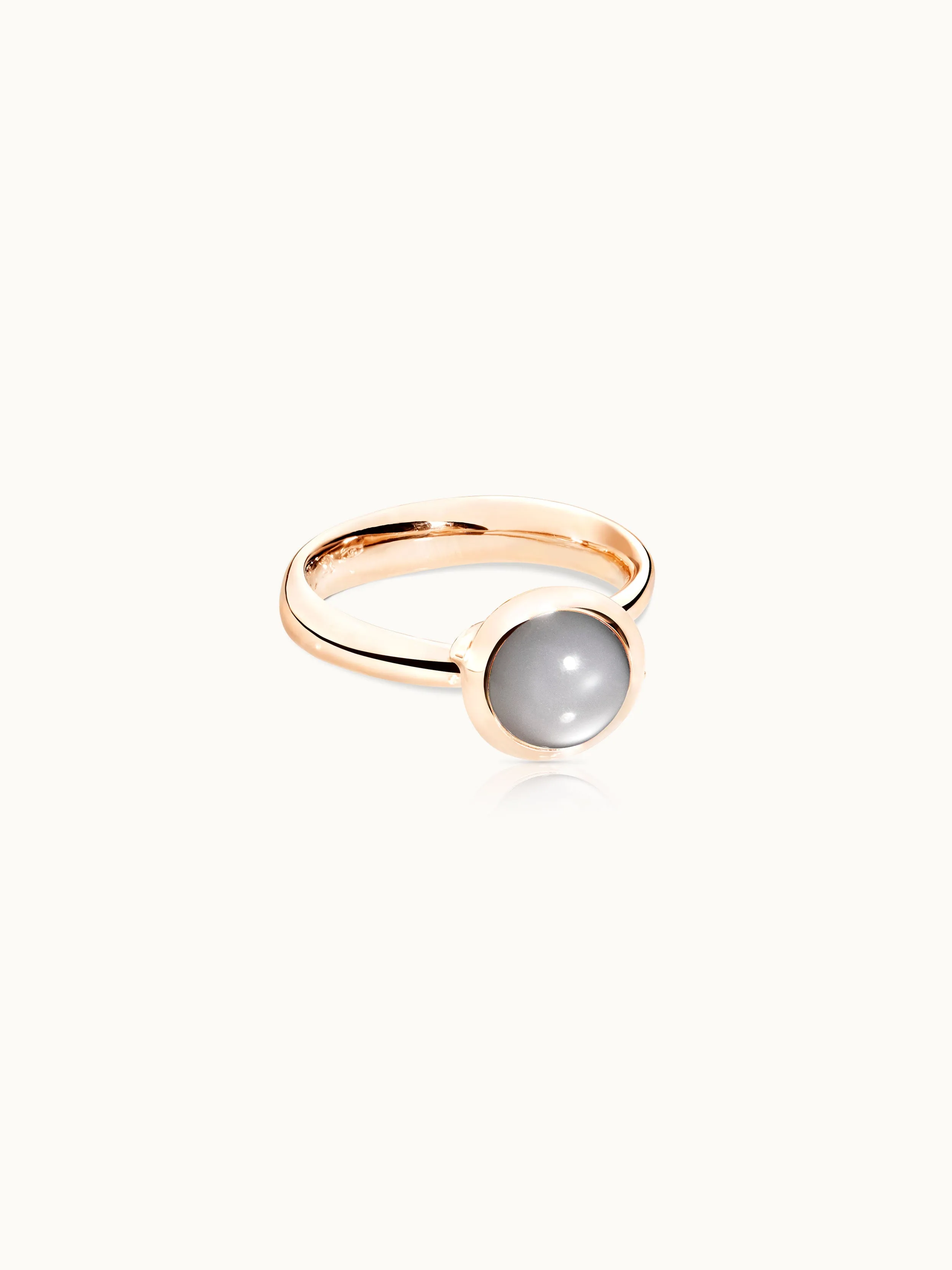 Ring BOUTON small Moonstone grey grey Moonstone