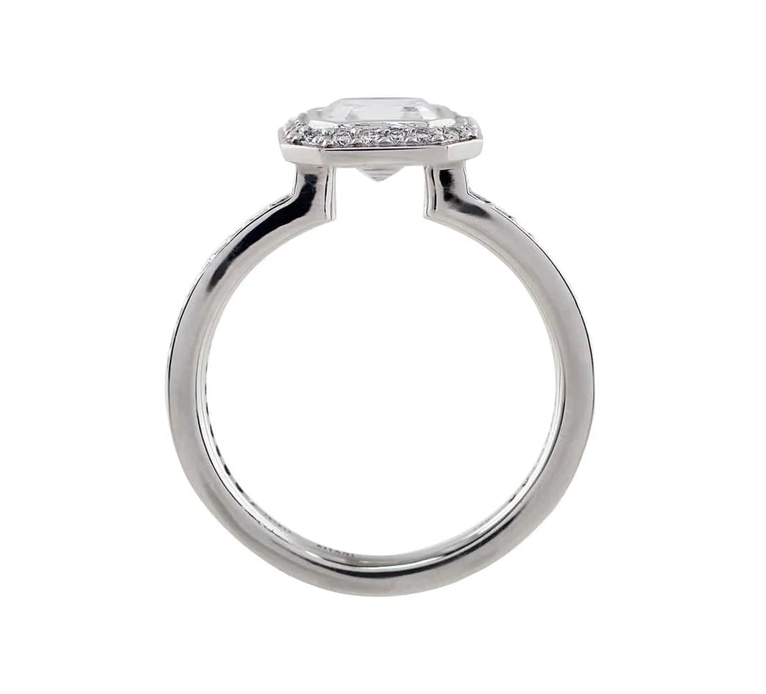 Ritani 18k White Gold Endless Love 1ct Diamond Solitaire Ring