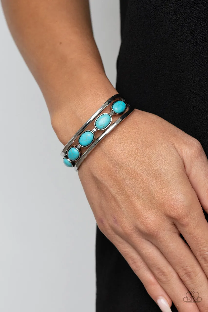 River Rock Canyons Blue Paparazzi Bracelet