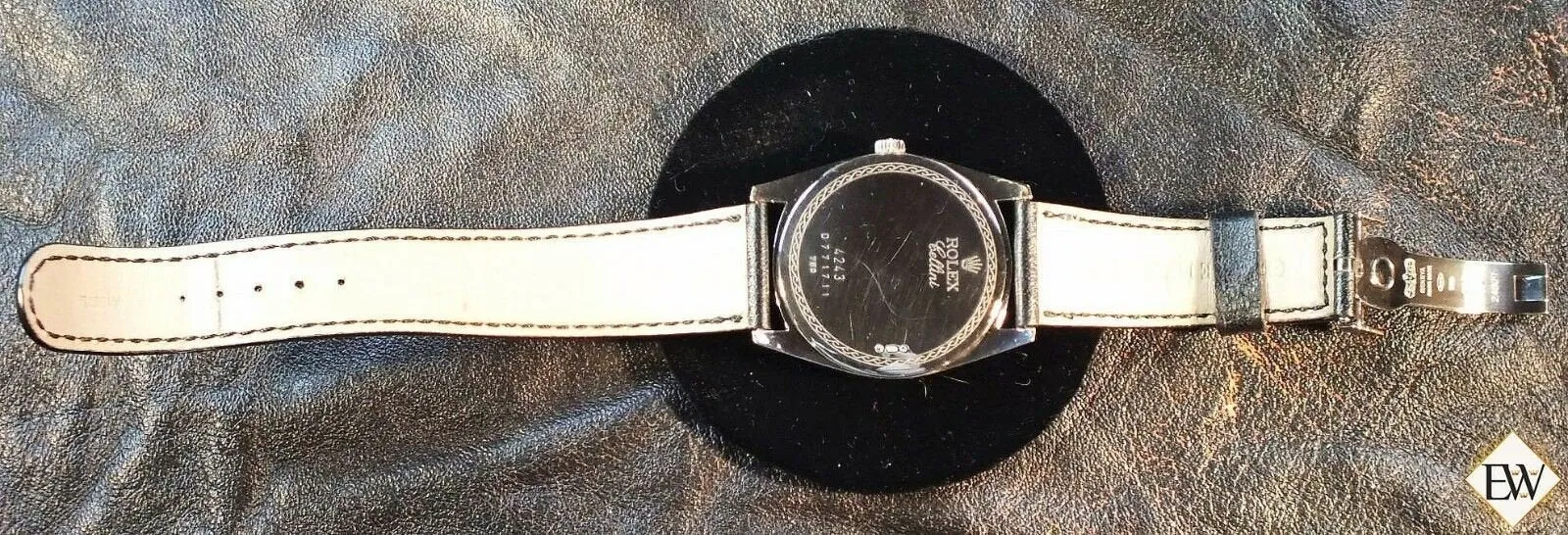 ROLEX CELLINI DANAOS XL 18K Sold White Gold Silver Dial 4243 /9 Watch Jumbo Box