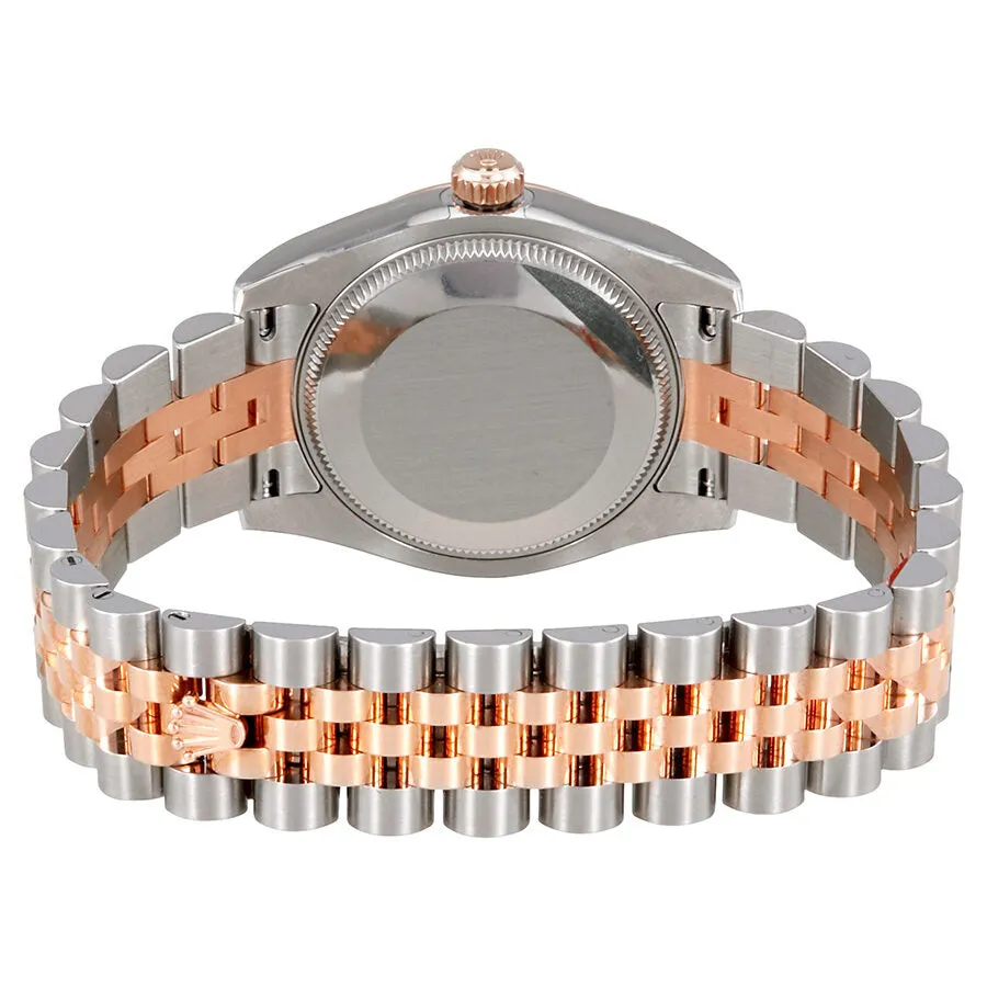 Rolex Datejust Black Dial Automatic Stainless Steel and 18kt Rose Gold Ladies Watch 178271BKRJ