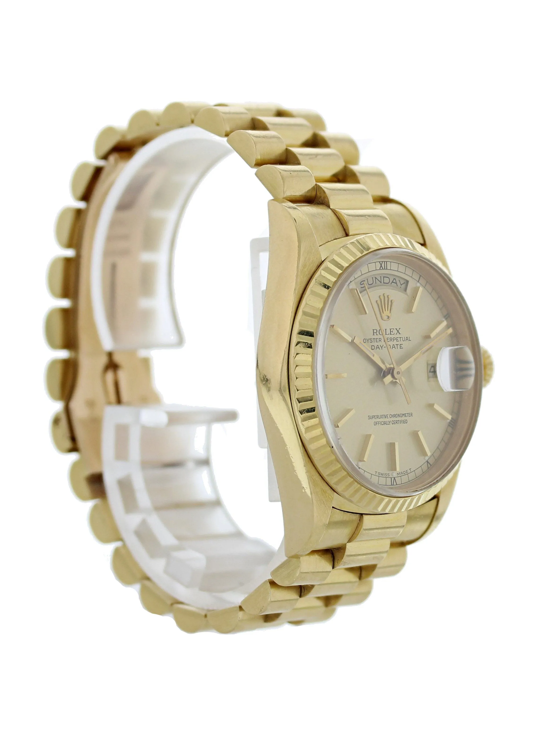Rolex Day Date President 18238 18k Yellow Gold Mens Watch
