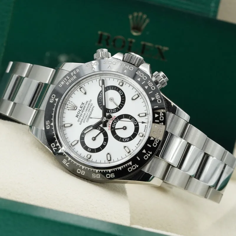 Rolex Daytona 116500LN Panda Dial Black Ceramic Bezel 40mm B&P 2023