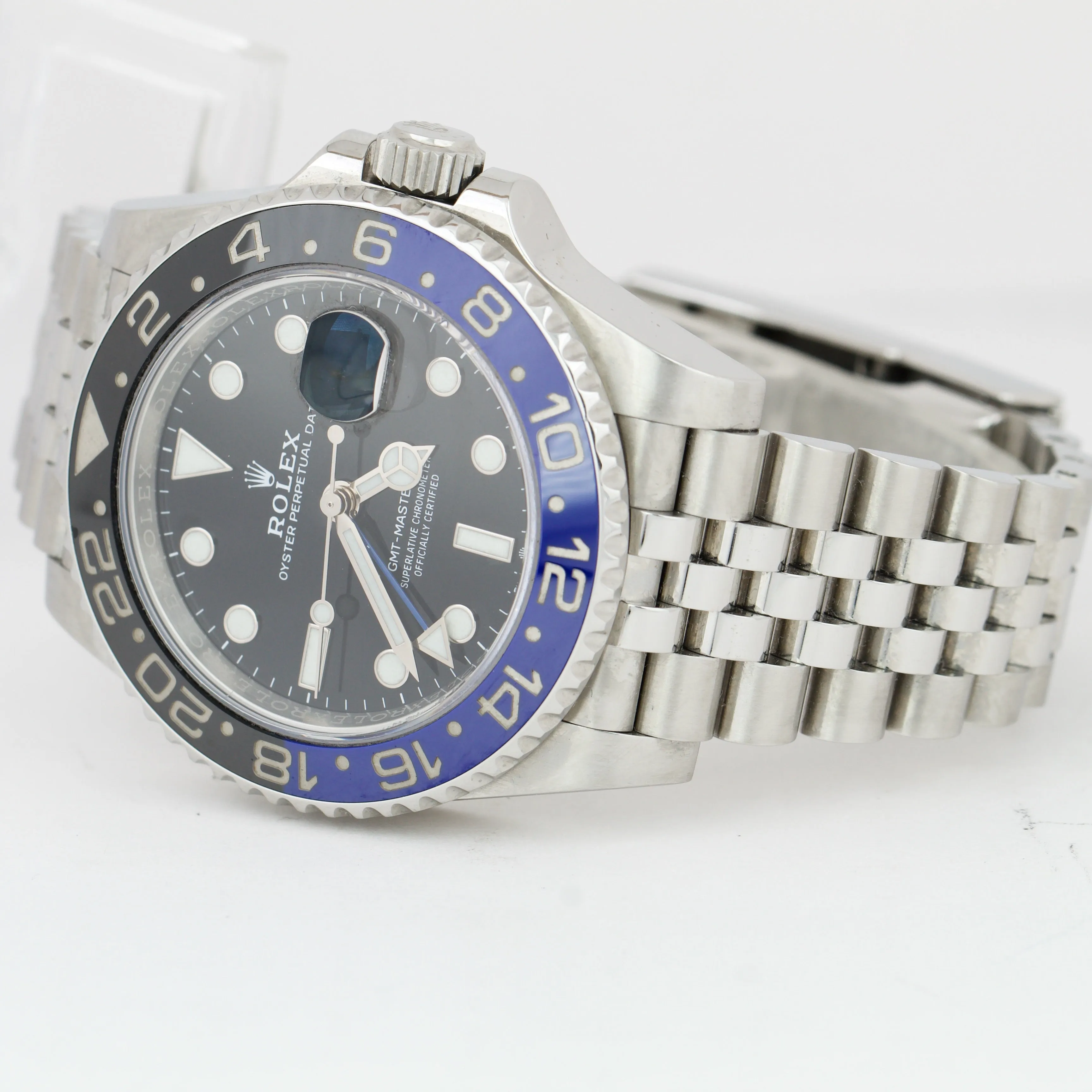 Rolex GMT-Master II Batman Black Blue Jubilee 126710 BLNR 40mm Steel Watch BOX